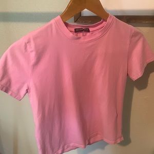 Brandy Melville pink crop top